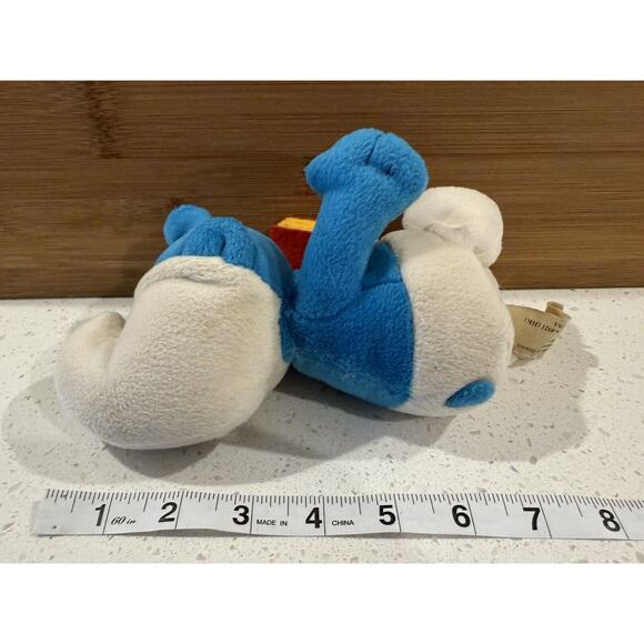 Brainy Smurf with Glasses & Book Toy Smurfs Plush‎ Peyo 10 Inches - Picture 6 of 8